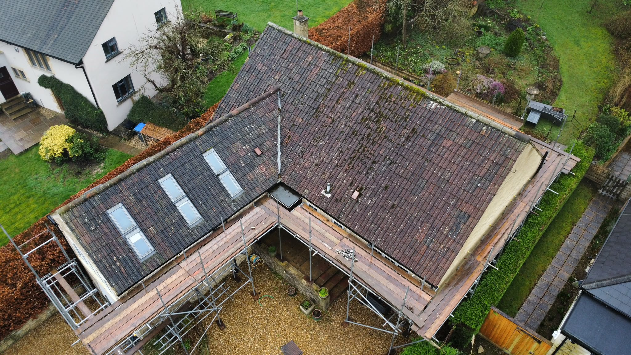 Roofing project before work from TJS Roofing Solutions