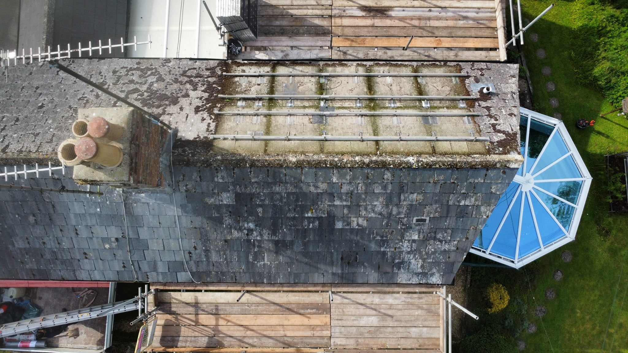 Roofing project in progress from TJS Roofing Solutions